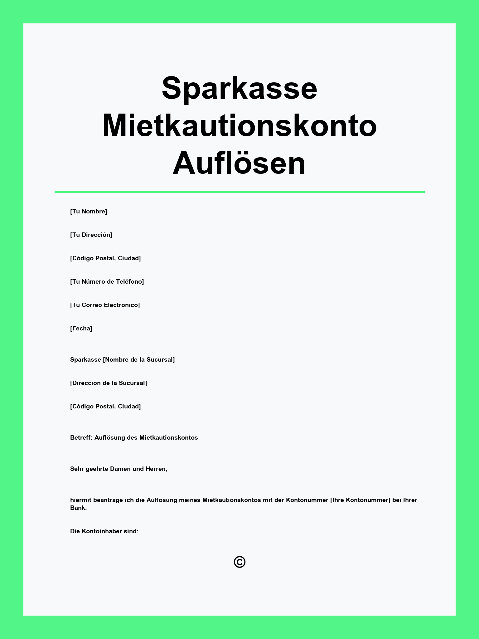 Sparkasse Mietkautionskonto Auflösen Formular
